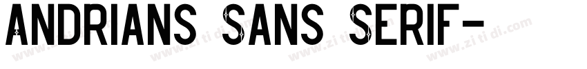 Andrians Sans Serif字体转换